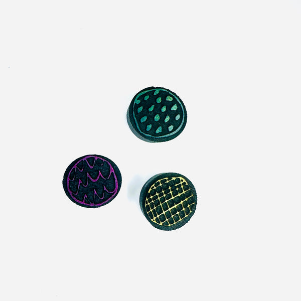 Char DeRouin | All the Pistils | Art Foam Stamps (Set of 3)