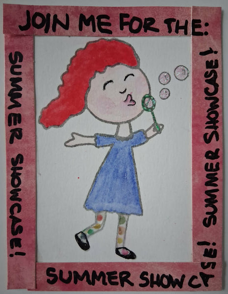 Puffer | Blowing Bubbles | Art Foam Stamp