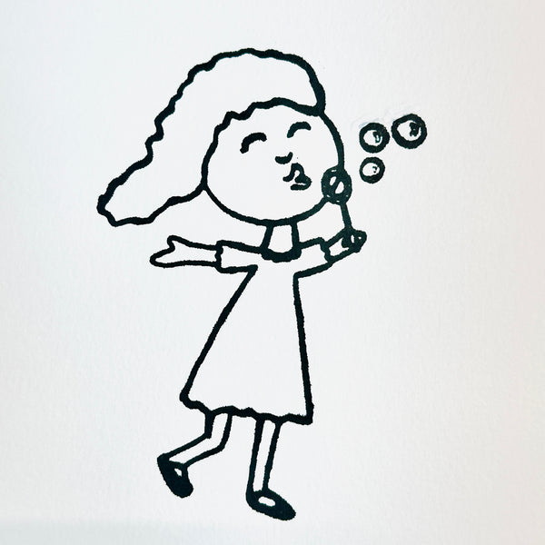 Puffer | Blowing Bubbles | Art Foam Stamp