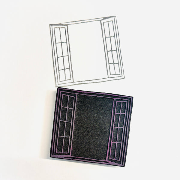 Patti Hodder | Window 2 | Art Foam Stamp