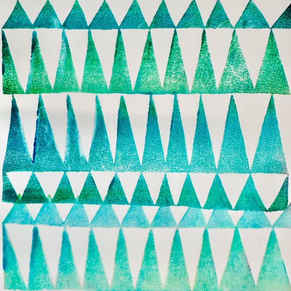 Briana Goetzen | Shark Teeth | Art Foam Stamp