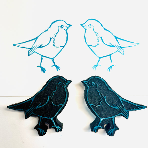 Kathrine M | English Robins | Art Foam Stamps (Set of 2)