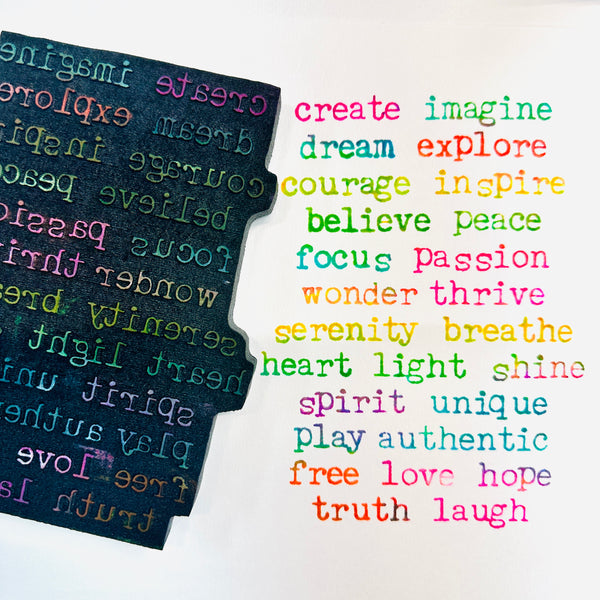 Heather Baley | Creative Words | Art Foam Stamp