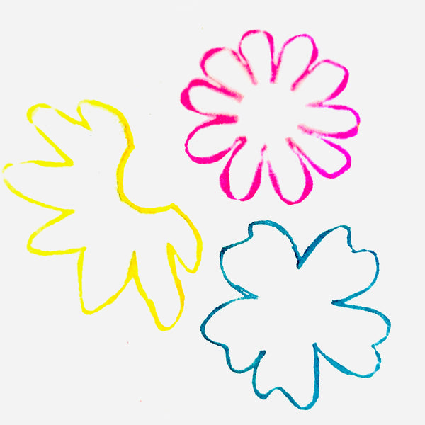 Char DeRouin | All the Petals | Art Foam Stamps (Set of 3)
