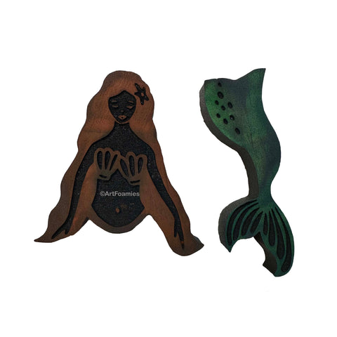 Kae Pea | Mermaid Heidi | Foam Stamps - Set of 2
