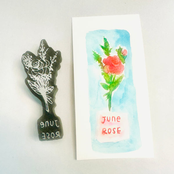 Kae Pea | Rose | Foam Stamp