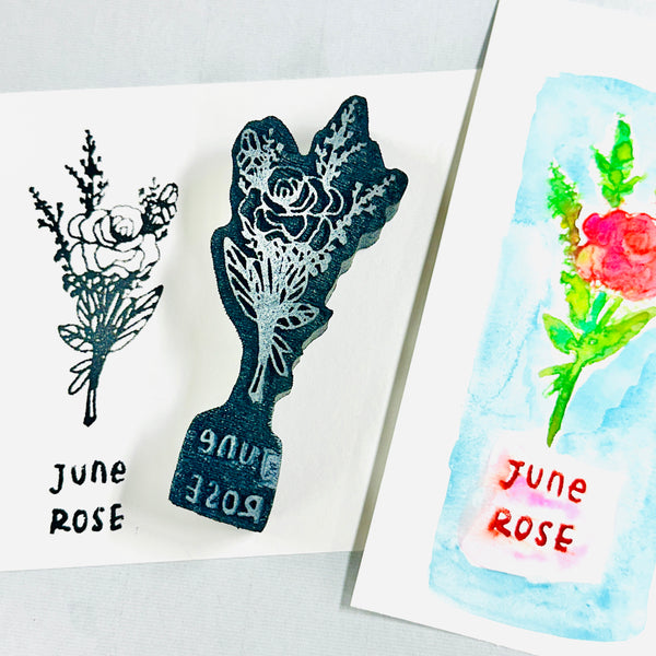 Kae Pea | Rose | Foam Stamp