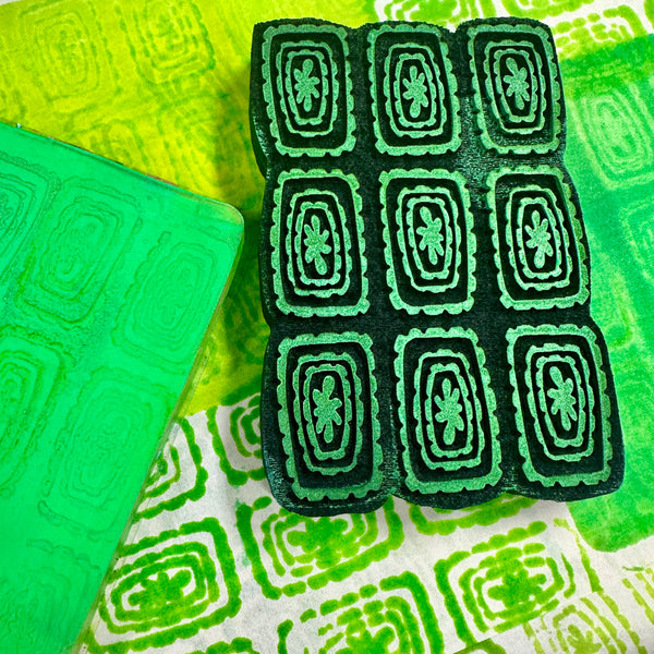 Susan Rossiter for Fodder School | Grandma's PJ.s | Foam Stamp