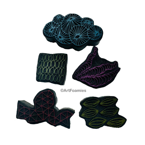 Megan Quinlan | Pattern Play | Foam Stamps - Set of 5