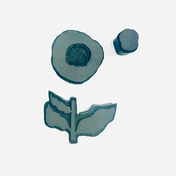 Leaca Young  | Circle Dot FLower | Foam Stamps (Set of 3)