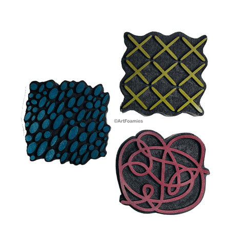 Balzer Designs | Daring Set | Foam Stamps - Set of 3