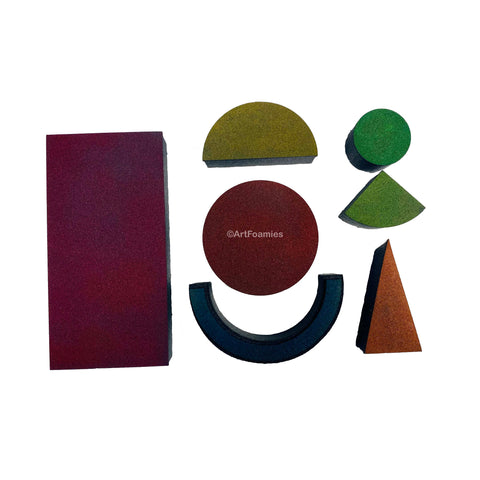Balzer Designs | Bauhaus Set | Foam Stamps - Set of 7