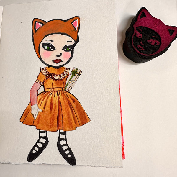 Kae Pea | CatHat | Foam Stamp