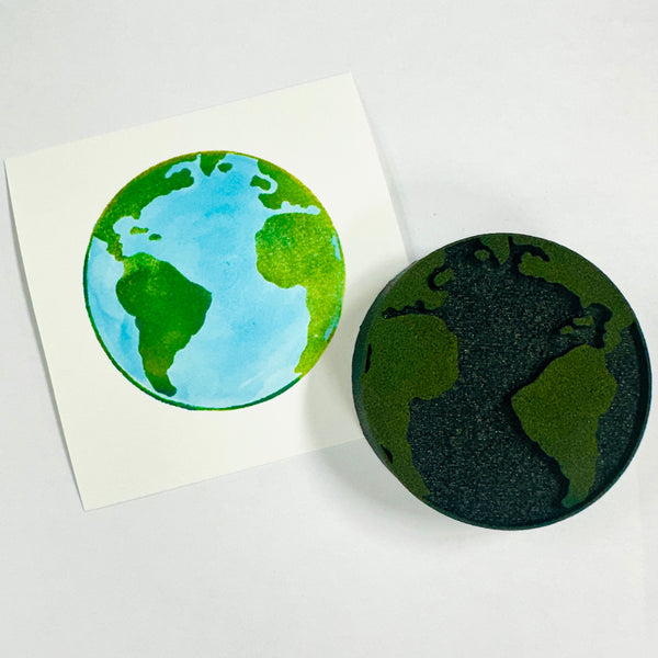 Kae Pea | Blue Dot | Art Foam Stamp
