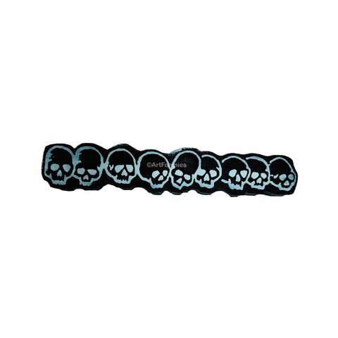 100 Proof Press | Row of Skulls | Foam Stamp