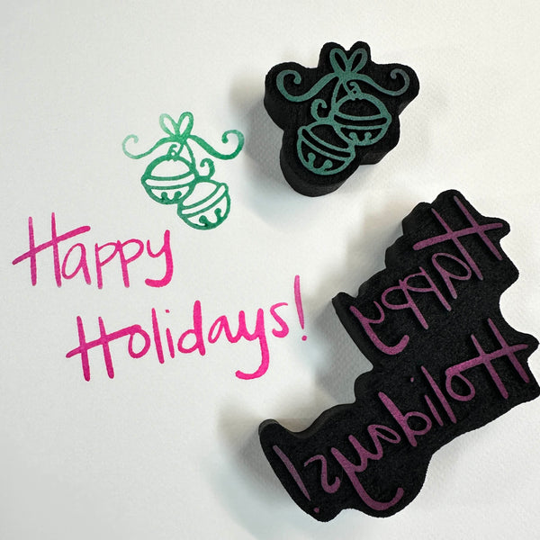 Maxi Moon | Happy Holidays | Foam Stamps - Set of 2