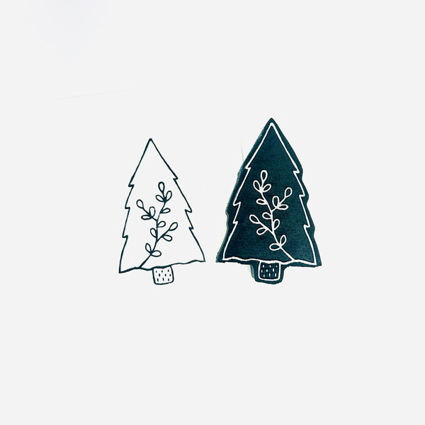 Megan Quinlan | Tree with Vine | Foam Stamp