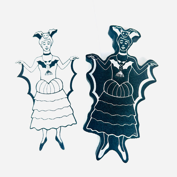 Megan Quinlan | She's Batty | Foam Stamp