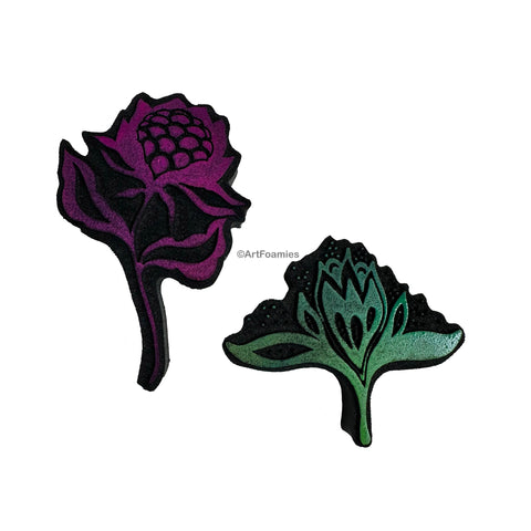 Lisa Renee Aguilera | Flower Set | Foam Stamps - Set of 2