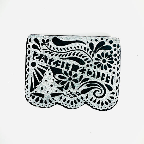 Crafty Chica | Felices Fiesta Flag | Art Foam Stamp