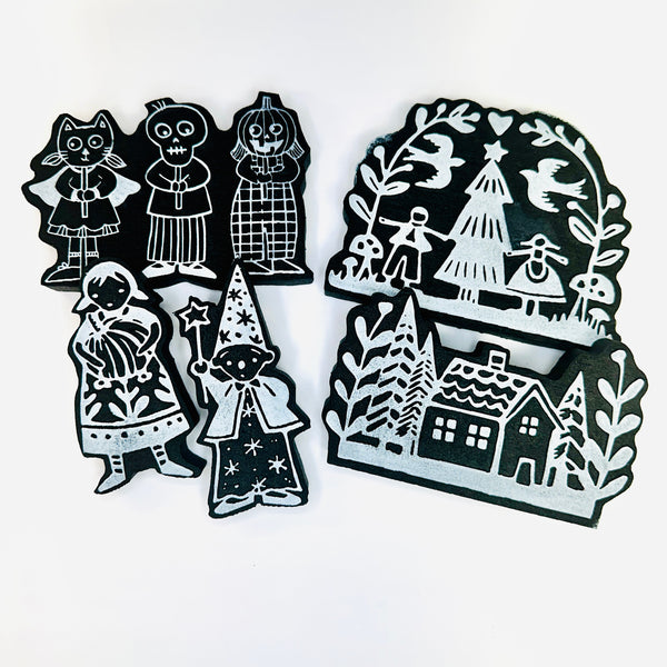 Jone Hallmark | All of Jone's Holiday Bazaar 2026 Stamps | Foam Stamps (Five)