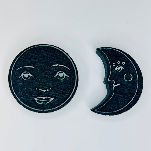Megan Quinlan | 2 Moons | Foam Stamps (Set of 2)