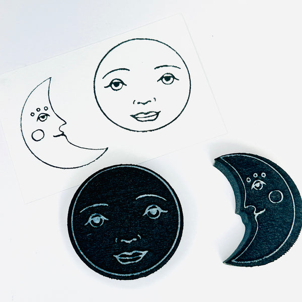 Megan Quinlan | 2 Moons | Foam Stamps (Set of 2)