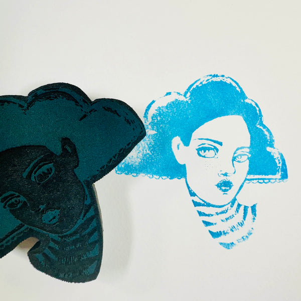 Jane Davenport | Head in the Clouds | Foam Stamp