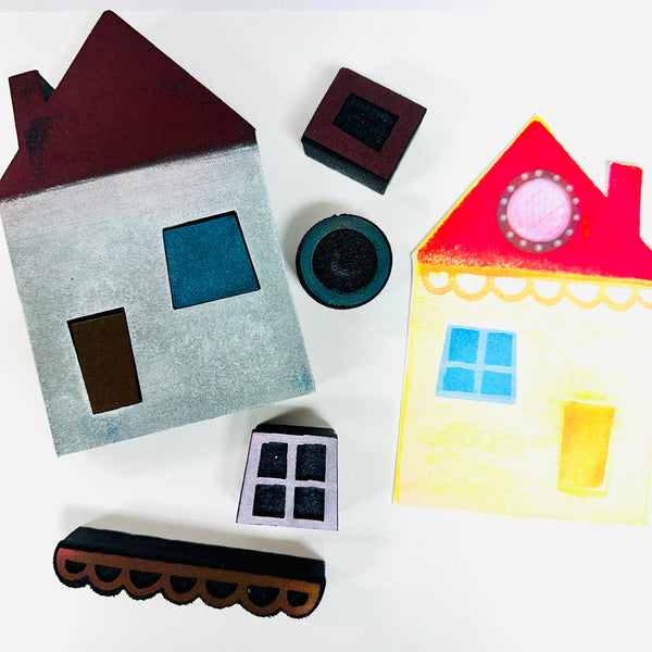 Kae Pea/J. Duvall | Funhouse Set | Foam Stamps (Set of 7)