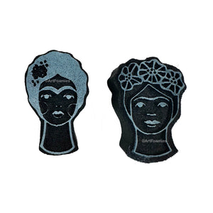 Kae Pea & Megan Quinlan | Frida Faces for Calendar Girls | Foam Stamps - Set of 2