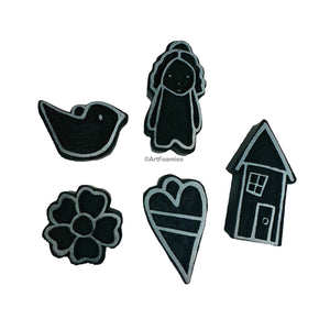 Kecia Deveney | Charming | Foam Stamps - Set of 5