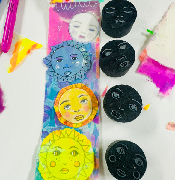 Megan Quinlan | Sun Set | Foam Stamps (Set of 5)