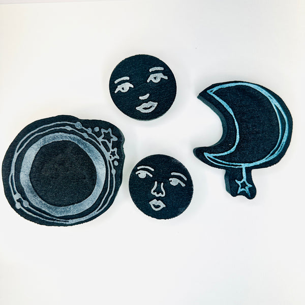 Kae Pea | Phases and Faces | Foam Stamps (Set of 4)