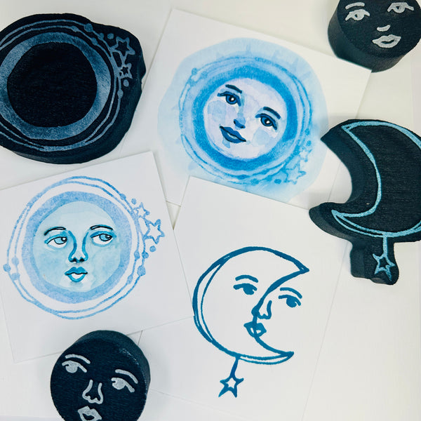 Kae Pea | Phases and Faces | Foam Stamps (Set of 4)