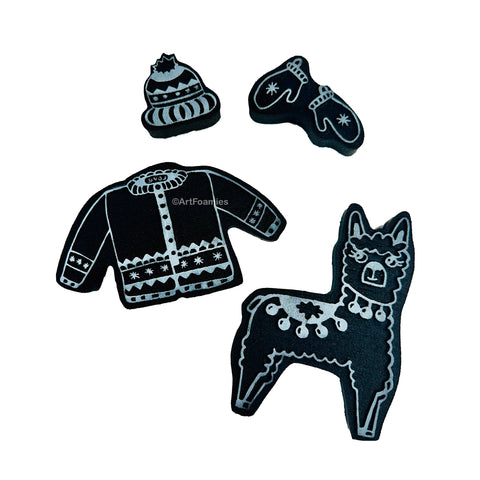 Patty McFarlane | Alpaca Sweater | Foam Stamps - Set of 4