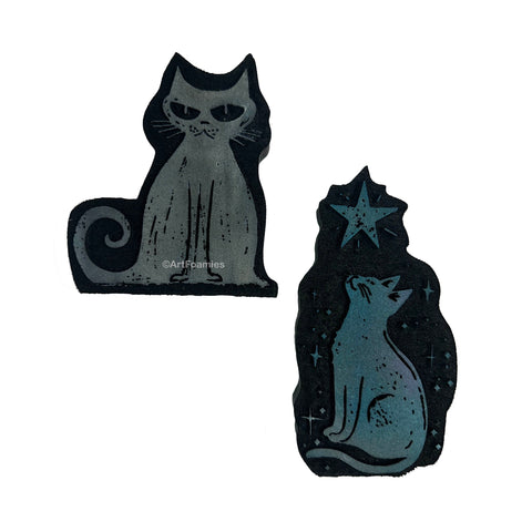 Collage Soup | House Cats | Foam Stamps - Set of 2