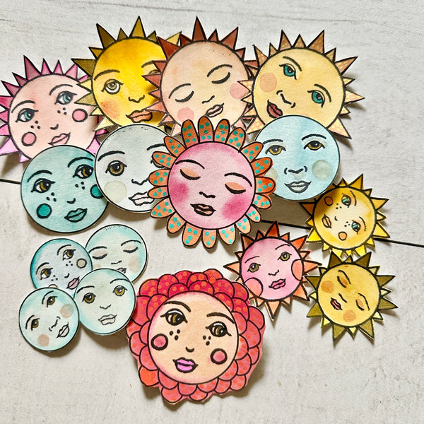 Megan Quinlan | Sun Set | Foam Stamps (Set of 5)