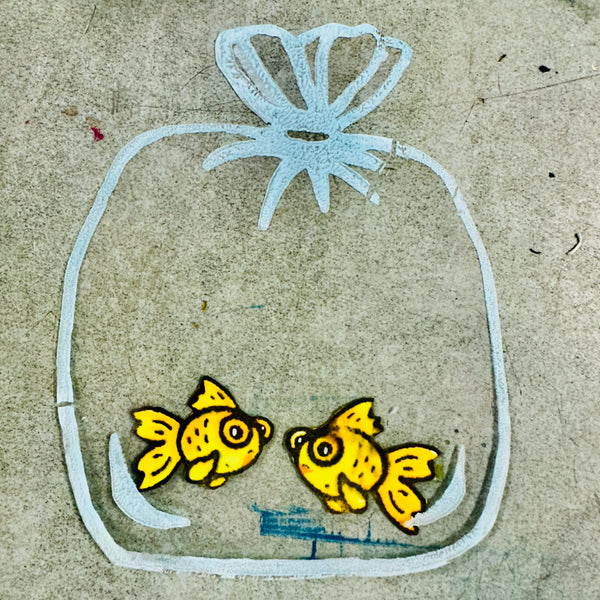 Kae Pea | Plastic Baggie | Foam Stamp