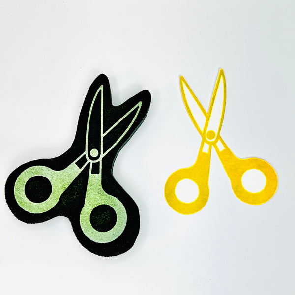 Kae Pea | Scissors | Foam Stamp