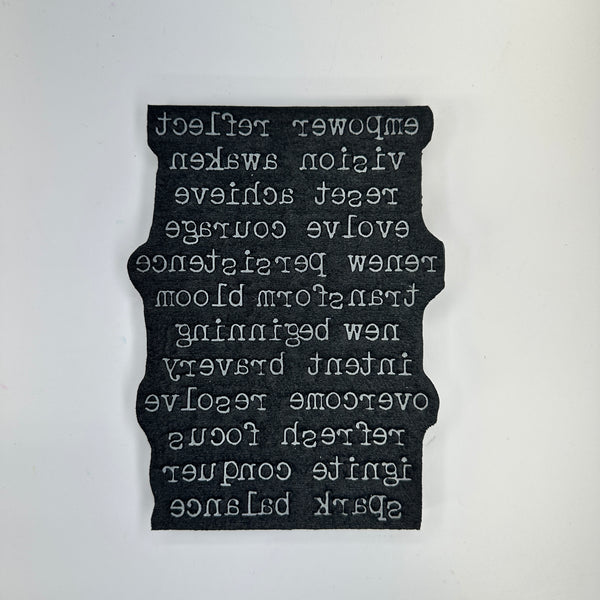 Heather Baley | Inspiring Words | Art Foam Stamp