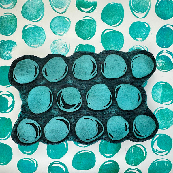 Heather Baley | Rows of Bubbles too | Foam Stamp