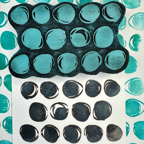 Heather Baley | Rows of Bubbles too | Foam Stamp