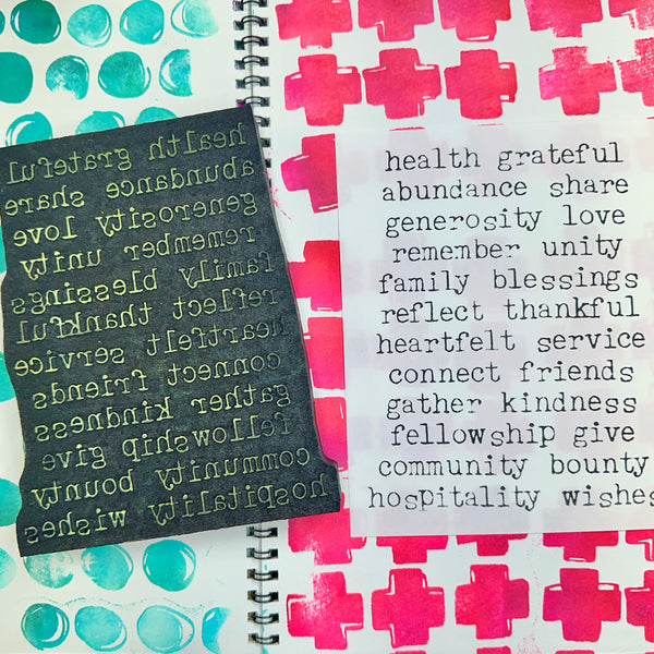 Heather Baley | Thankful Words | Art Foam Stamp