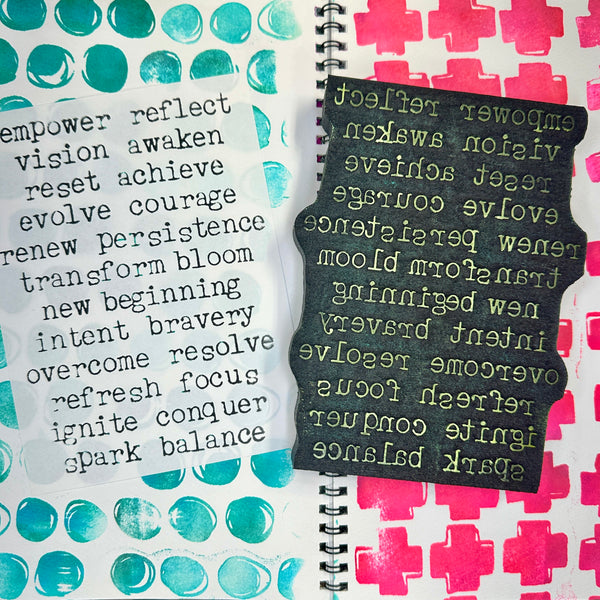 Heather Baley | Inspiring Words | Art Foam Stamp