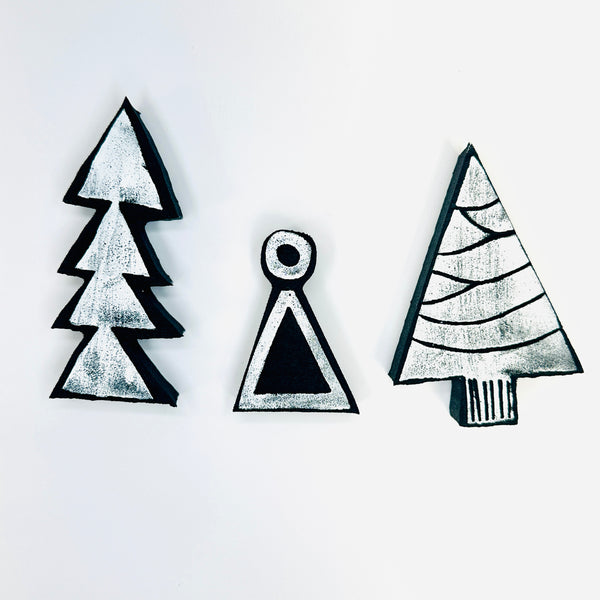 Sarah Matthews | Three Trees | Foam Stamp (Set of 3)