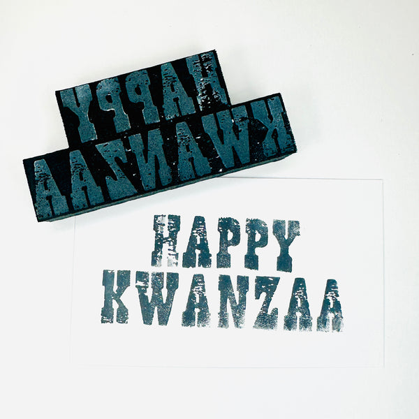 Sarah Matthews | Happy Kwanza | Foam Stamp