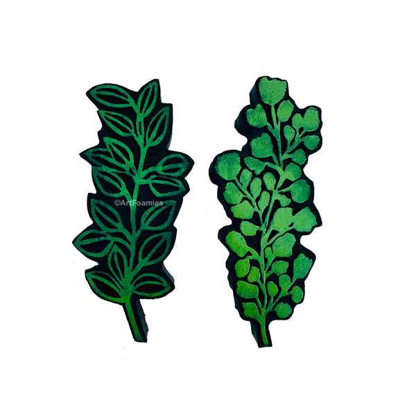 Susanne Randers for Fodder School | Fodder Foliage 2 | Foam Stamps - Set of 2