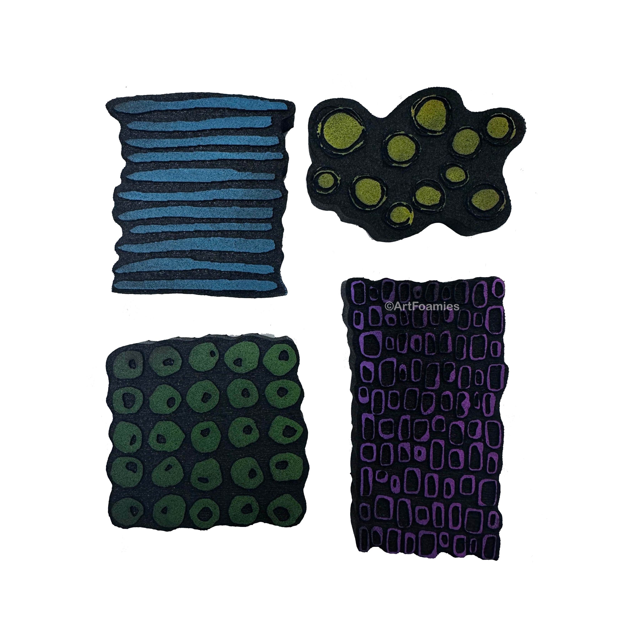 Donna Downey | Mixed Media Minis | Foam Stamps - Set of 4