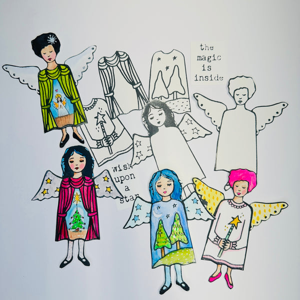 Kae Pea & Megan Quinlan | The Changels Set #6 (Winter) | Foam Stamps - Set of 7