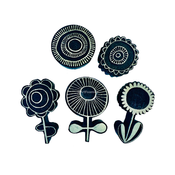 Willa Wanders for Fodder School | Willa's Garden Set | Foam Stamps - Set of 5